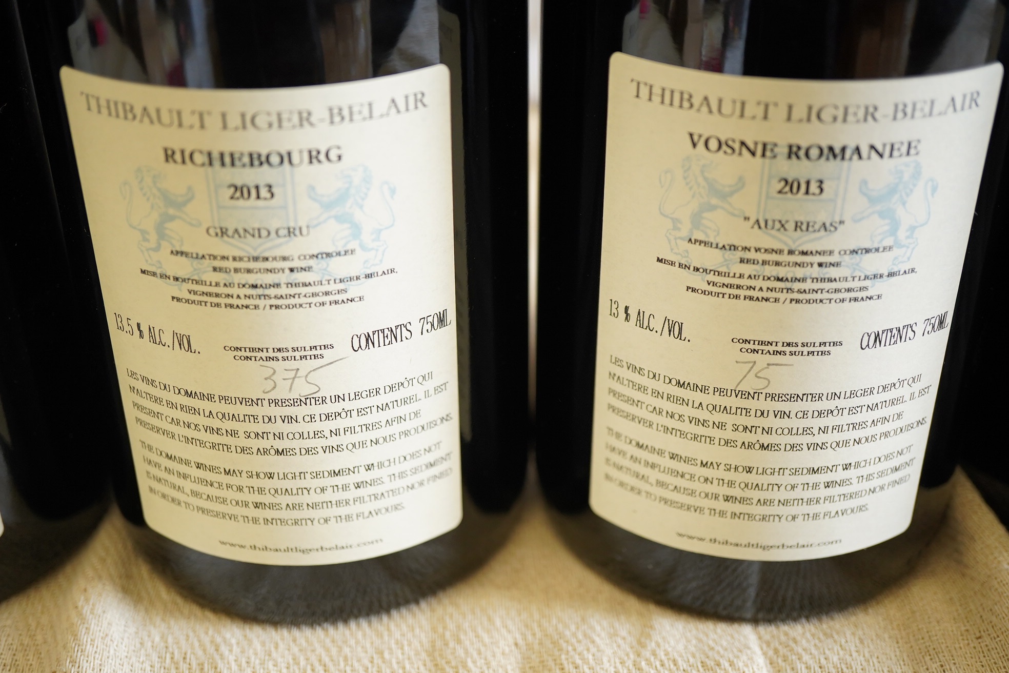 Domaine Thibault Liger-Belair, 2013
